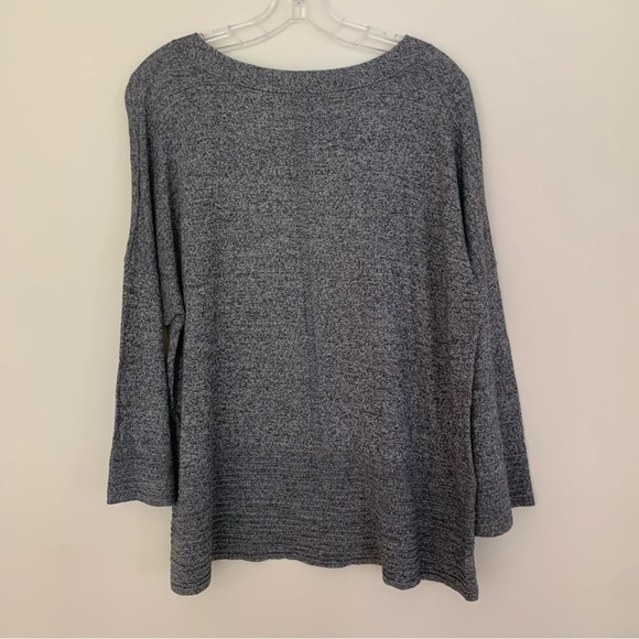 CYRUS Gray Heathered Long Sleeve Knit Tunic - Picture 8 of 13
